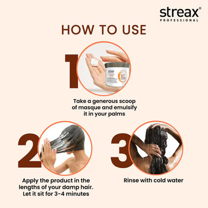 Streax Professional Vitariche Care Repair Max Hair Masque Biovit-A-OX For Healthy Hair