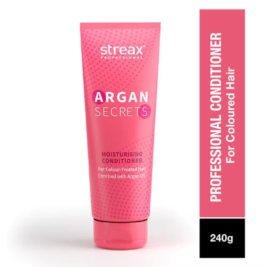 Streax Professional Argan Secrets Moisturising Conditoner For Colour - Treated Hair Enriched With Argan Oil