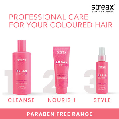 Streax Professional Argan Secrets Moisturising Conditoner For Colour - Treated Hair Enriched With Argan Oil