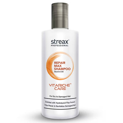 Streax Professional Vitariche Care Repair Max Shampoo For Dry, Damaged Hair