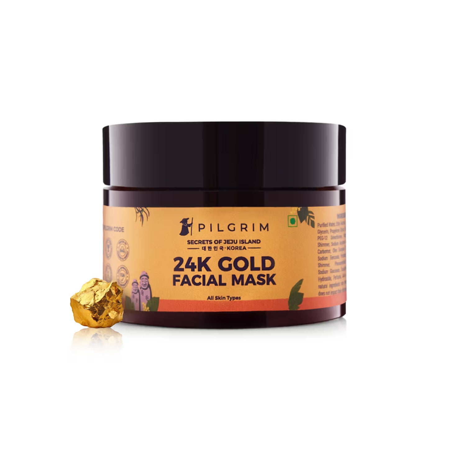 Pilgrim 24K Gold Facial Mask for Glowing & Radiant Skin Depigmentation