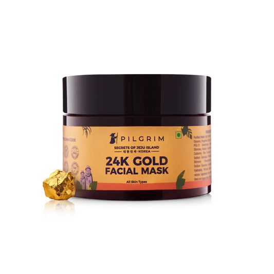 Pilgrim 24K Gold Facial Mask for Glowing & Radiant Skin Depigmentation