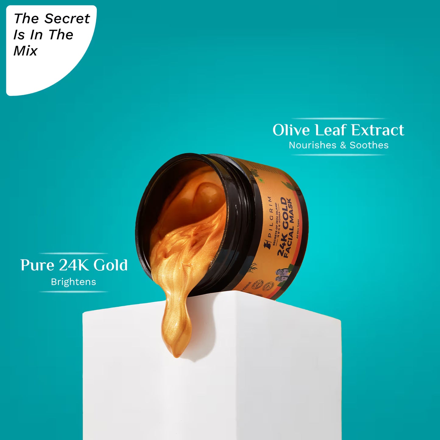 Pilgrim 24K Gold Facial Mask for Glowing & Radiant Skin Depigmentation