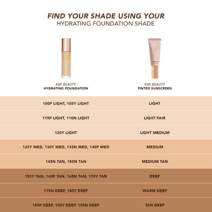 Kay Beauty Hydra Glow Tinted Sunscreen SPF 40 PA++ with Hyaluronic Acid & Vitamin C