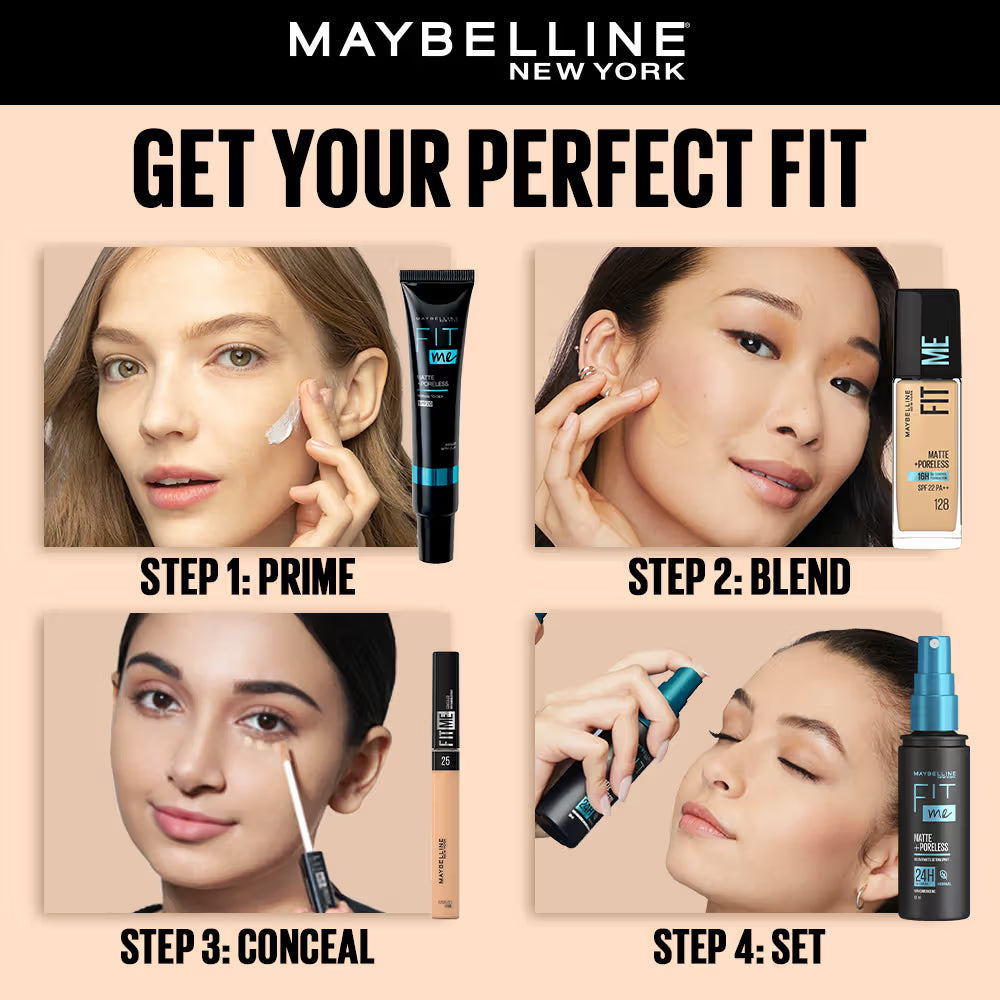 Maybelline New York Fit Me Matte+Poreless 16H Oil Control Foundation With SPF 22 PA++