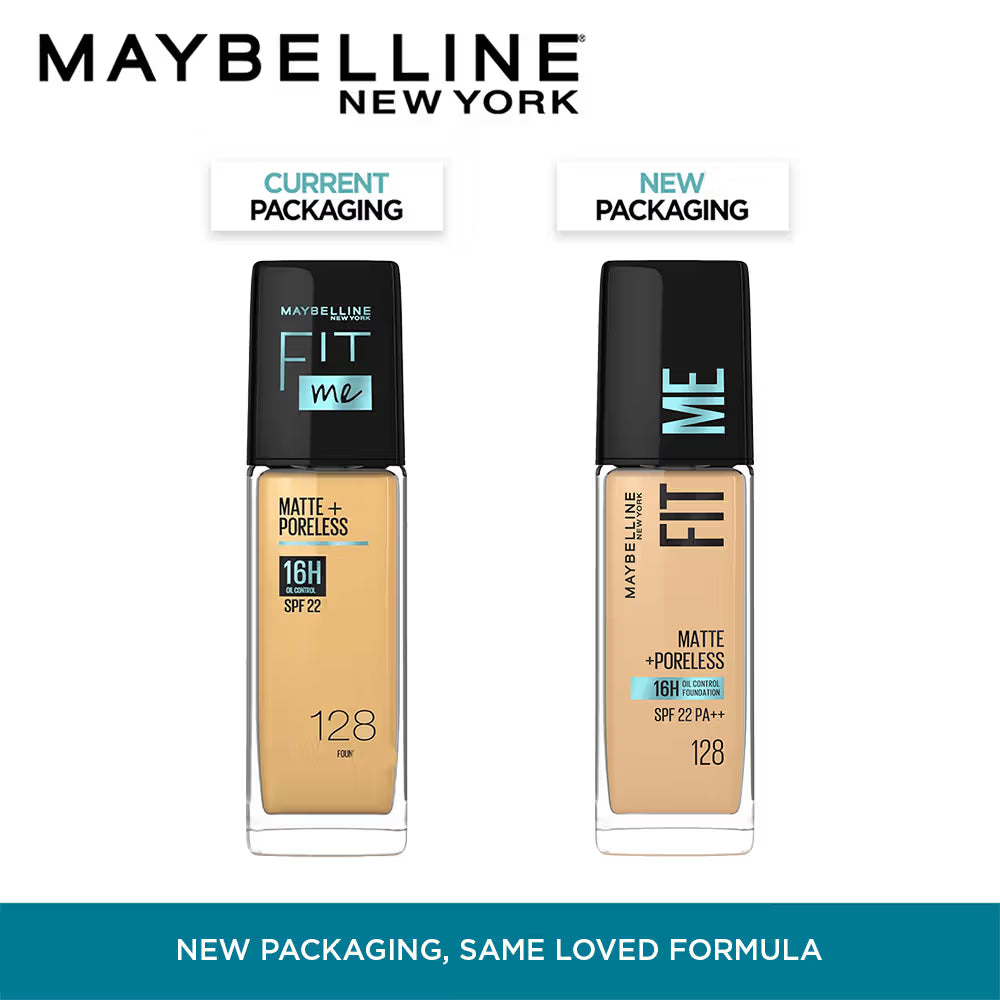 Maybelline New York Fit Me Matte+Poreless 16H Oil Control Foundation With SPF 22 PA++