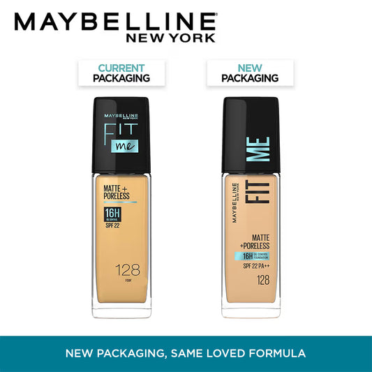 Maybelline New York Fit Me Matte+Poreless 16H Oil Control Foundation With SPF 22 PA++