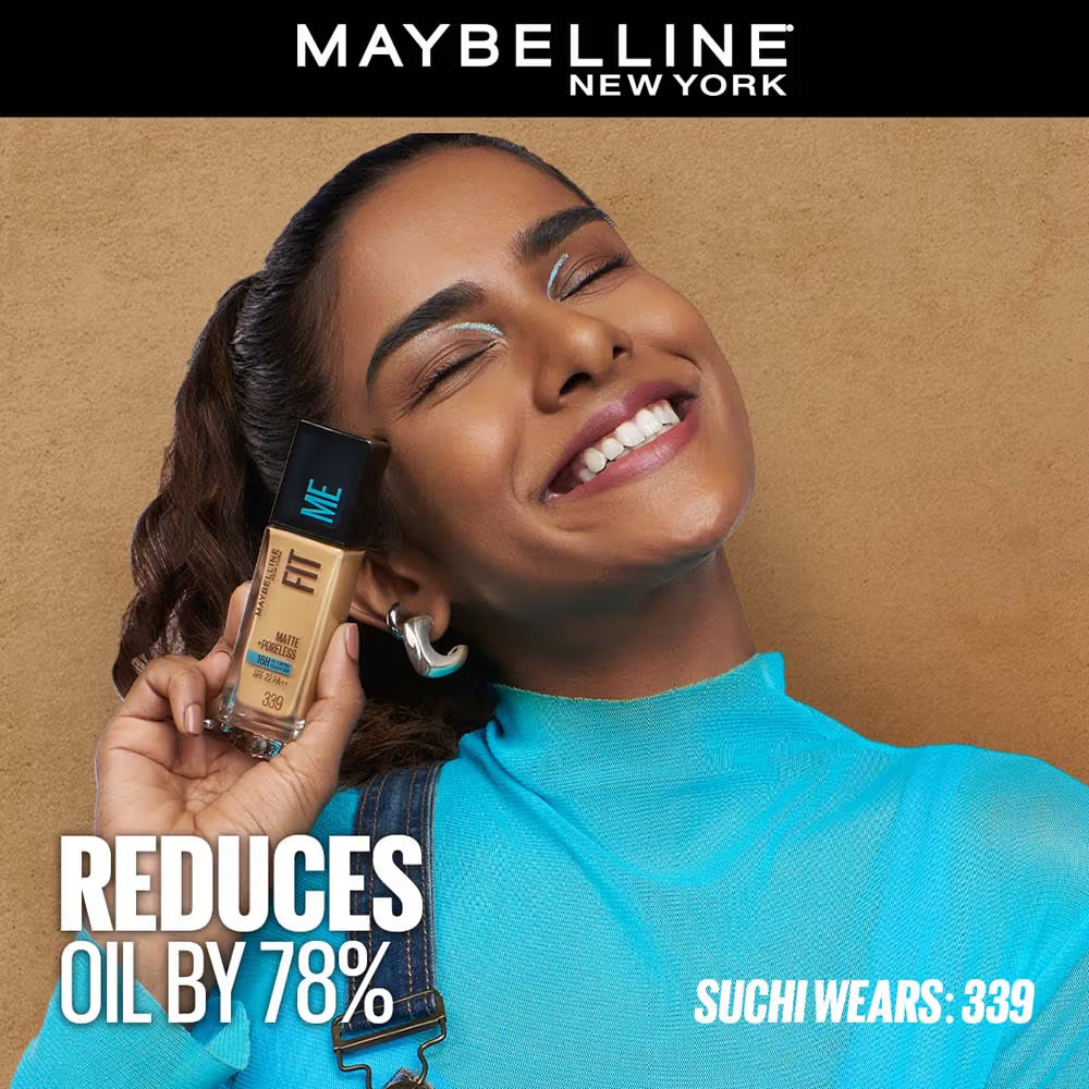 Maybelline New York Fit Me Matte+Poreless 16H Oil Control Foundation With SPF 22 PA++