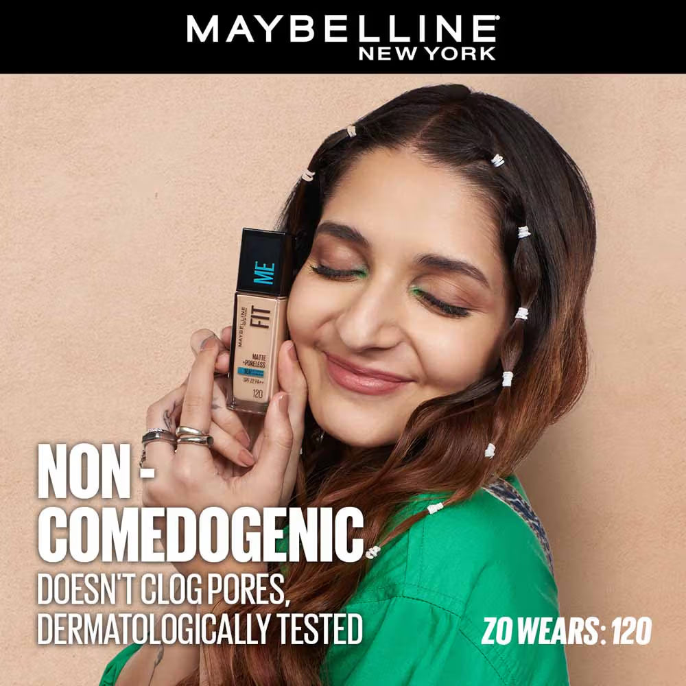 Maybelline New York Fit Me Matte+Poreless 16H Oil Control Foundation With SPF 22 PA++