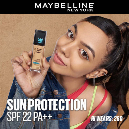 Maybelline New York Fit Me Matte+Poreless 16H Oil Control Foundation With SPF 22 PA++