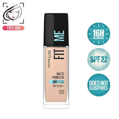 Maybelline New York Fit Me Matte+Poreless 16H Oil Control Foundation With SPF 22 PA++
