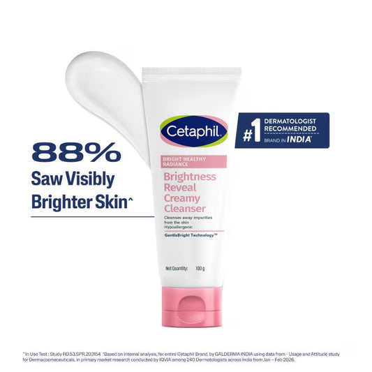 Cetaphil Bright Healthy Radiance Creamy Cleanser, with Niacinamide, For Uneven Skin Tone