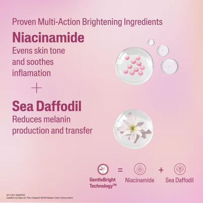 Cetaphil Bright Healthy Radiance Creamy Cleanser, with Niacinamide, For Uneven Skin Tone