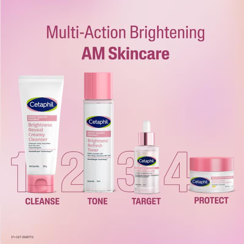 Cetaphil Bright Healthy Radiance Creamy Cleanser, with Niacinamide, For Uneven Skin Tone