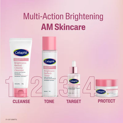 Cetaphil Bright Healthy Radiance Creamy Cleanser, with Niacinamide, For Uneven Skin Tone