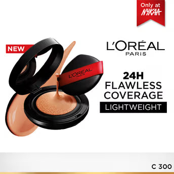 L'Oreal Paris Infallible Cushion Foundation, 24H Flawless Coverage, No Oxidation