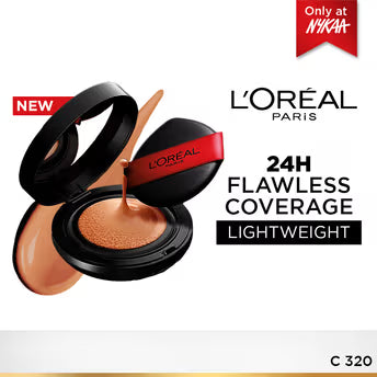 L'Oreal Paris Infallible Cushion Foundation, 24H Flawless Coverage, No Oxidation