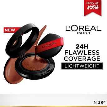 L'Oreal Paris Infallible Cushion Foundation, 24H Flawless Coverage, No Oxidation