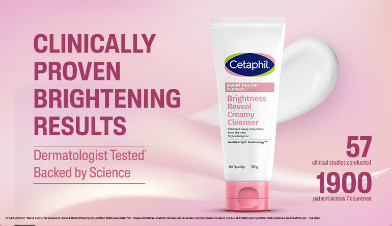 Cetaphil Bright Healthy Radiance Creamy Cleanser, with Niacinamide, For Uneven Skin Tone