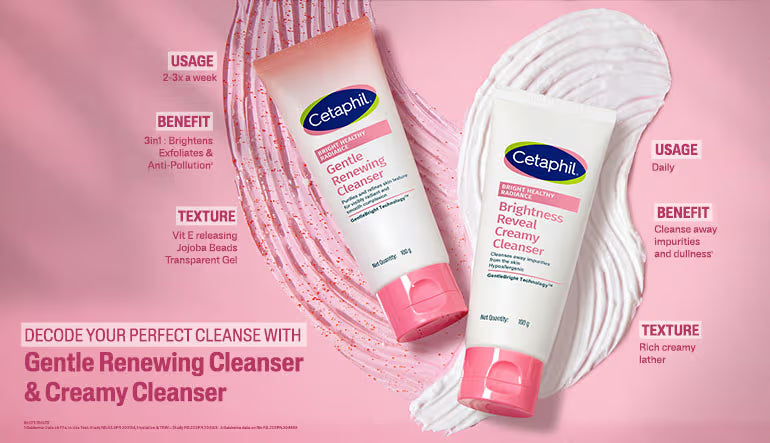 Cetaphil Bright Healthy Radiance Creamy Cleanser, with Niacinamide, For Uneven Skin Tone