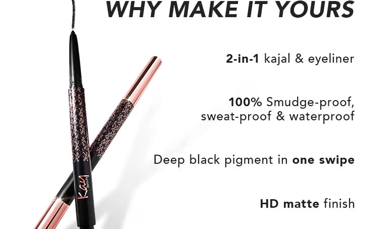 Kay Beauty Intense Black 24H Kajal Eyeliner Duo