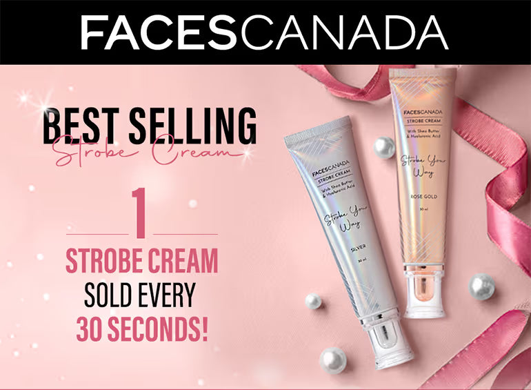 Faces Canada Strobe Cream,  - Primer + Highlighter + Moisturizer With Hyaluronic Acid