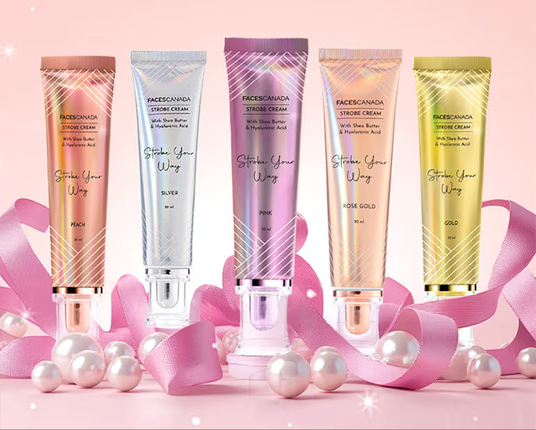 Faces Canada Strobe Cream,  - Primer + Highlighter + Moisturizer With Hyaluronic Acid