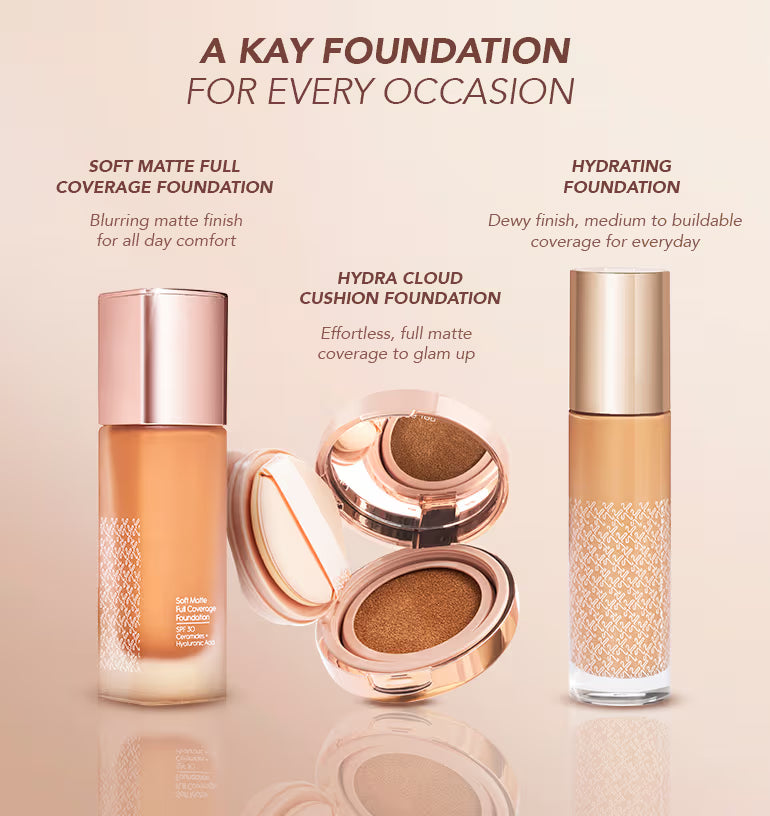Kay Beauty Full Coverage Cloud Cushion Foundation with in-vivo tested SPF 40 PA ++