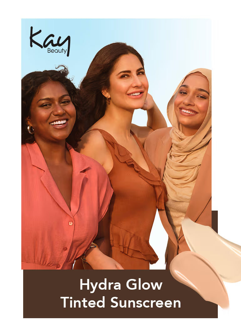 Kay Beauty Hydra Glow Tinted Sunscreen SPF 40 PA++ with Hyaluronic Acid & Vitamin C