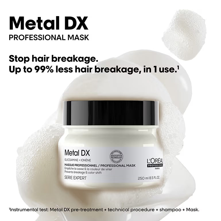 L’Oréal Professionnel Metal DX Hair Mask For 97% Less Hair Breakage, Anti-Deposit Protector