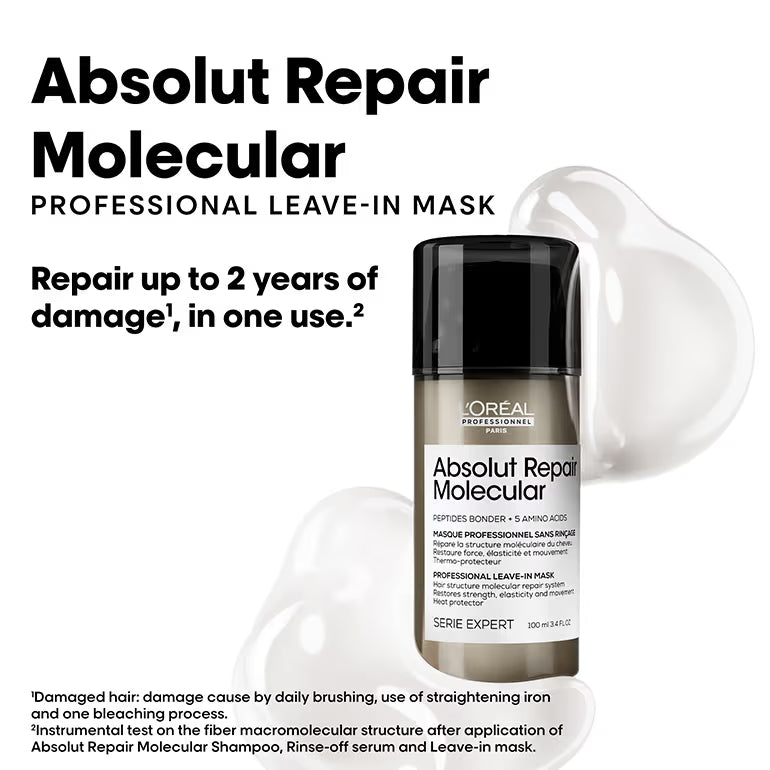 L'Oréal Professionnel Absolut Repair Molecular Deep Repairing Leave-In Cream For Very Damaged Hair