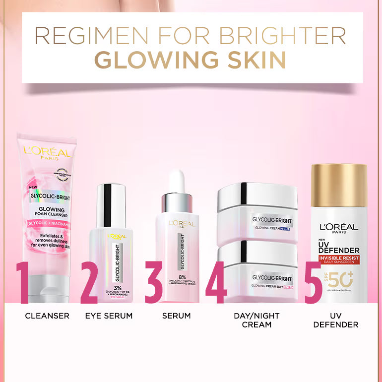 LOreal Paris Glycolic Bright Day Cream With SPF 30 (50ml)
