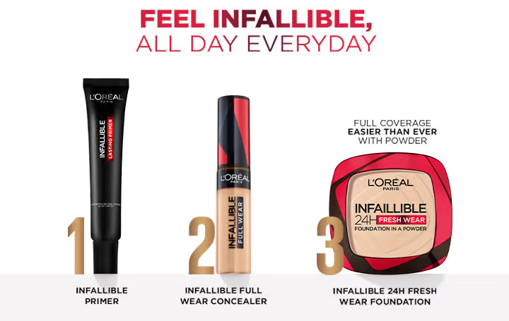 L'Oreal Paris Infallible 24H Fresh Wear Waterproof Powder Foundation