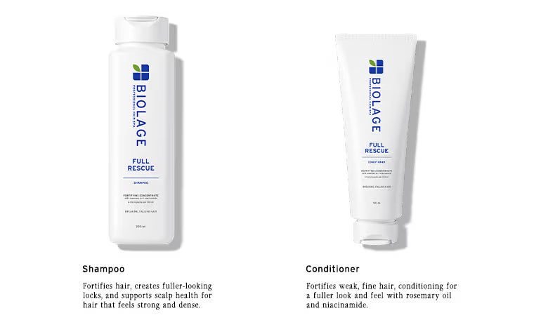 Biolage Full Rescue Anti-Hairfall Shampoo with Rosemary & Niacinamide - 74% Less Hairfall