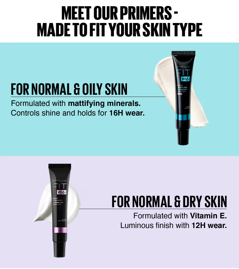 Maybelline New York Fit Me Primer, Oil free and Non Comedogenic Formula