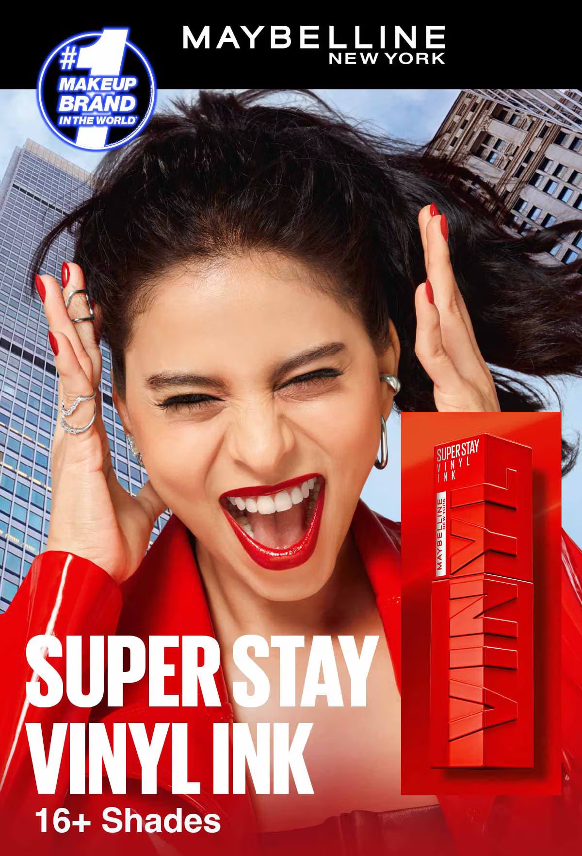 Maybelline New York Super Stay Vinyl Ink Liquid Lipstick, Instant Shine Lasts Up To 16H