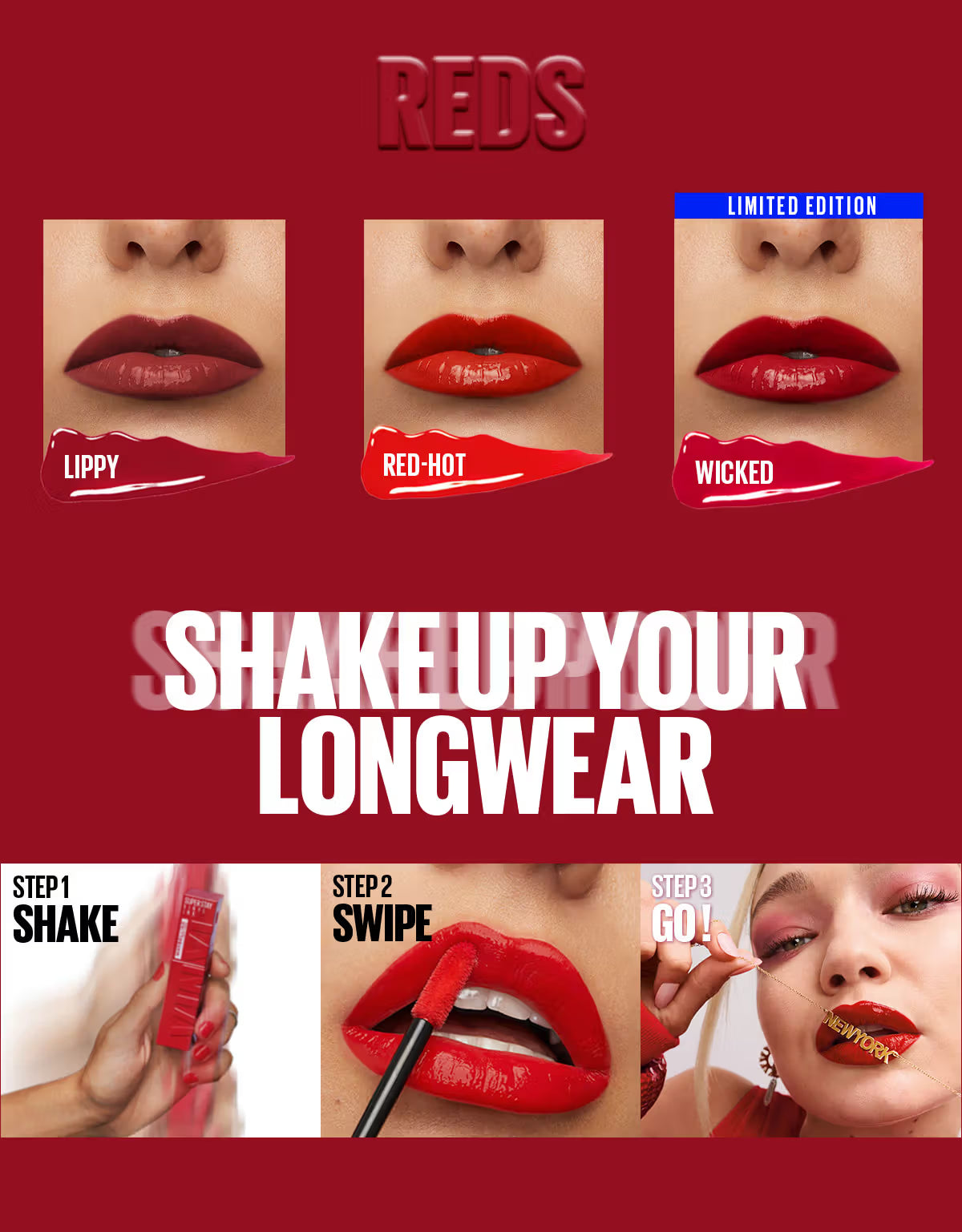 Maybelline New York Super Stay Vinyl Ink Liquid Lipstick, Instant Shine Lasts Up To 16H