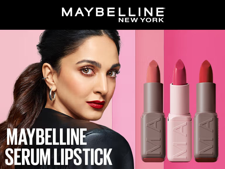 Maybelline Serum Matte Lipstick - 8Hr hydration, One-Swipe Bold Color