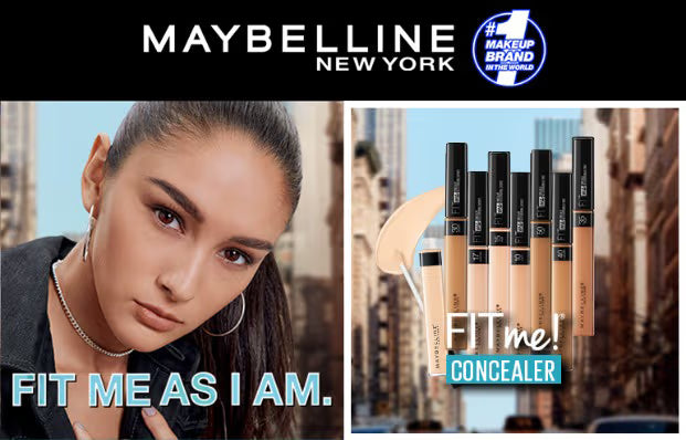 Maybelline New York Fit Me Concealer, Oil-free Liquid Concealer for Oily & Dry Skin