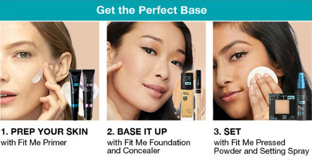 Maybelline New York Fit Me Concealer, Oil-free Liquid Concealer for Oily & Dry Skin