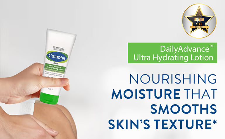 Cetaphil DAM Daily Advance Ultra Hydrating Lotion with Shea Butter & Niacinamide for Sensitive Skin