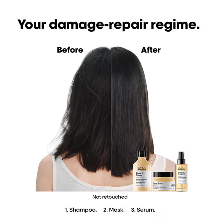 L'Oréal Professionnel Absolut Repair Shampoo For Dry and Damaged Hair With Protein & Omega-9