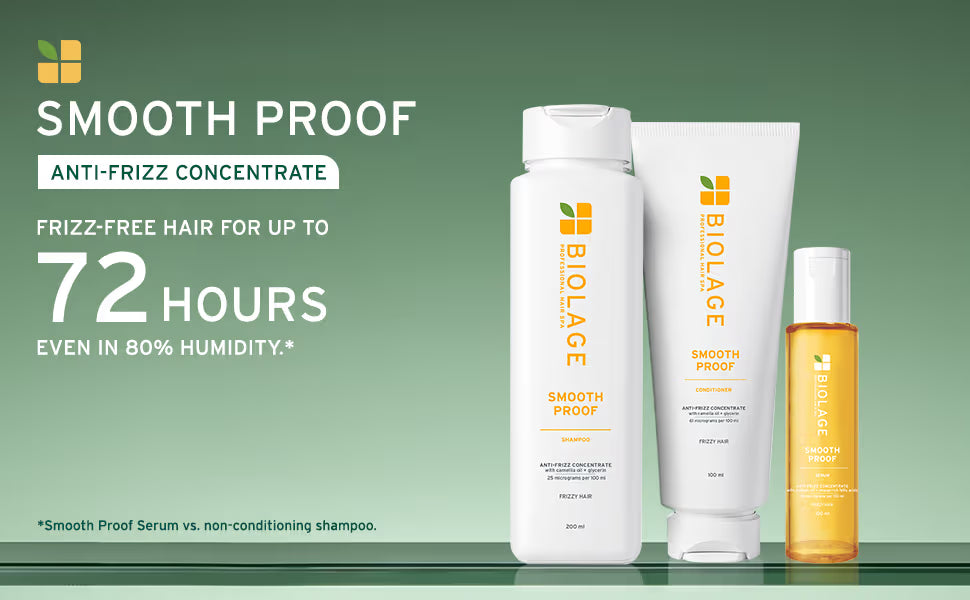 Biolage Smoothproof Anti-Frizz Shampoo with Camellia oil and Glycerin for 72HR Frizz Control