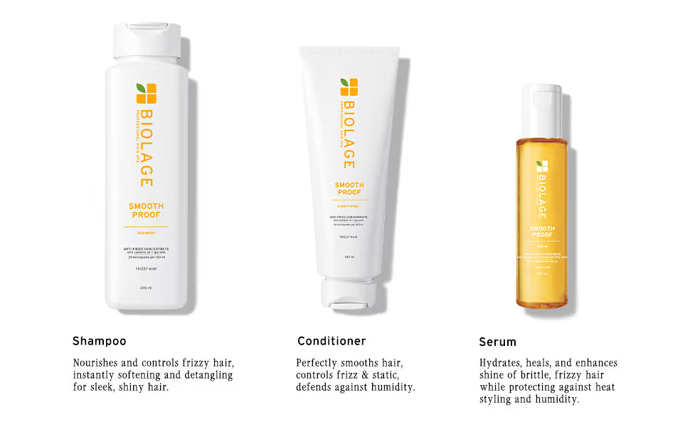 Biolage Smoothproof Anti-Frizz Shampoo with Camellia oil and Glycerin for 72HR Frizz Control