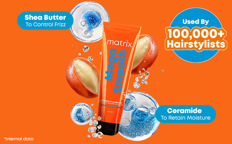 Matrix Mega Smooth Anti-Frizz Conditioner with Shea butter- 4-Days Frizz Control