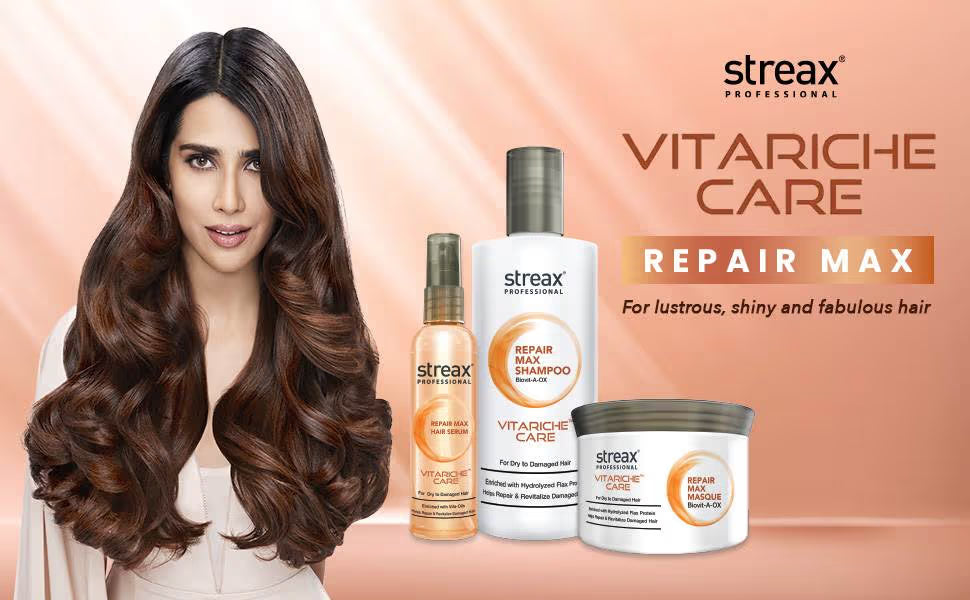 Streax Professional Vitariche Care Repair Max Shampoo For Dry, Damaged Hair