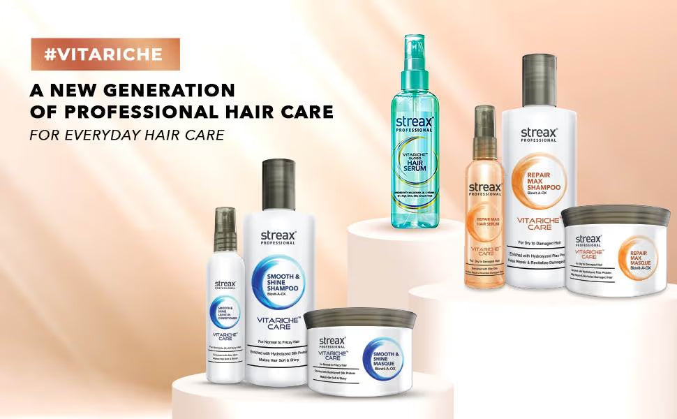 Streax Professional Vitariche Care Repair Max Shampoo For Dry, Damaged Hair