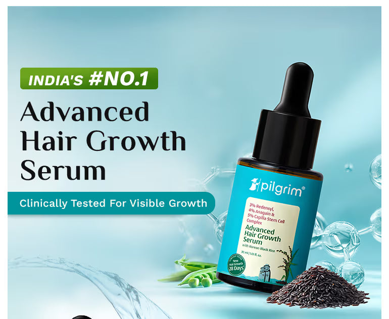 Pilgrim 3% Redensyl & 4% Anagain Advanced Hair Growth Serum