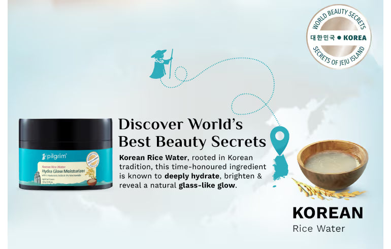 Pilgrim Korean Rice Water Hydra Glow Light Gel Moisturizer
