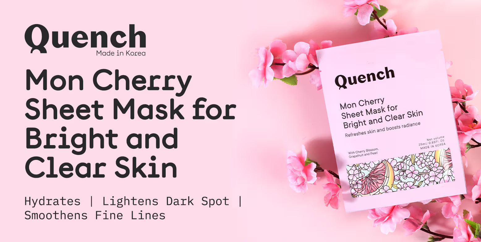 Quench Brightening Sheet Mask with Cherry Blossom